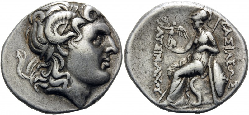 KINGS OF THRACE. Lysimachos, 305-281 BC. Tetradrachm (Silver, 28 mm, 16.91 g, 12...