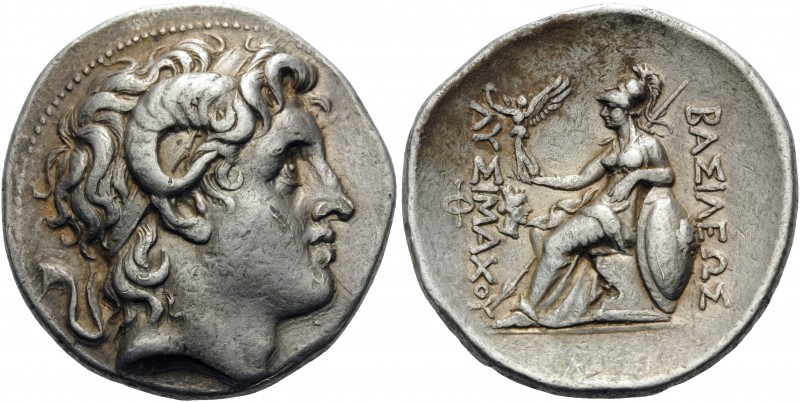 KINGS OF THRACE. Lysimachos, 305-281 BC. Tetradrachm (Silver, 30 mm, 17.06 g, 11...