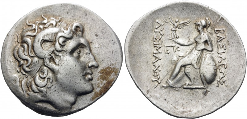 KINGS OF THRACE. Lysimachos, 305-281 BC. Tetradrachm (Silver, 34 mm, 17.04 g, 11...