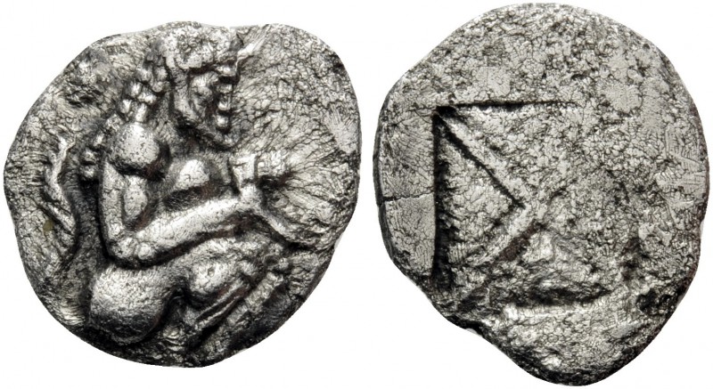 THRACO-MACEDONIAN REGION. Siris. Circa 525-480 BC. Trihemiobol or 1/8 Stater (Si...