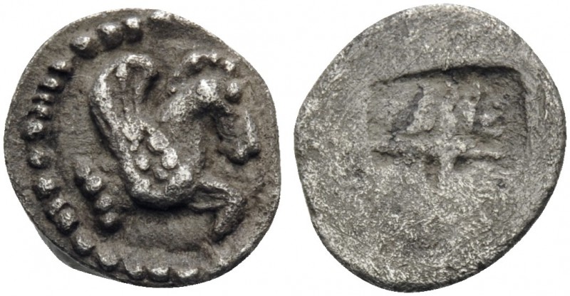 MACEDON. Argilos. Circa 470-460 BC. Tetartemorion or 1/48th Stater (Silver, 8 mm...