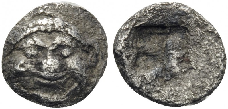 MACEDON. Neapolis. Circa 500-480 BC. Tetartemorion or 1/48th Stater (Silver, 7 m...