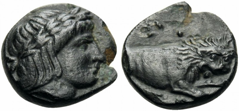 MACEDON. Phagres. Circa 400-350 BC. Chalkous (Bronze, 10.5 mm, 1.18 g, 8 h). Lau...