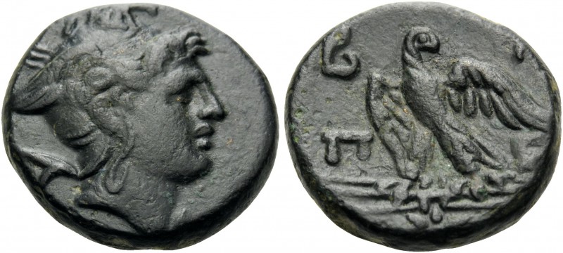 KINGS OF MACEDON. Perseus, 179-168 BC. (Bronze, 17.5 mm, 5.62 g, 10 h), Pella or...
