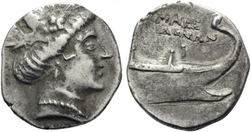 KINGS OF MACEDON. Time of Philip V and Perseus, 187-168 BC. Tetrobol (Silver, 15...