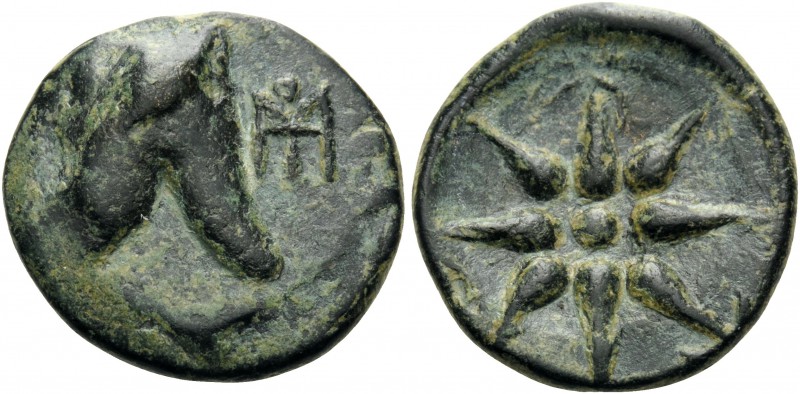 PONTOS. Anonymous issues. Circa 130-100 BC. (Bronze, 20.5 mm, 6.08 g). Bashlyk t...