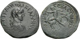PONTUS. Heracleopolis (as Sebastopolis). Gallienus, 253-268. (Bronze, 30 mm, 13.98 g, 12 h), year 266 =263-264. AΥT KAI ΠO ΛIK ΓAΛΛIHNOC Laureate, dra...