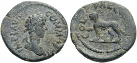 PISIDIA. Parlais. Commodus, 177-192. (Bronze, 17 mm, 2.76 g, 11 h), c. 177-180. IMP L AVR COMMODVS Laureate head of Commodus to right. Rev. COL PARLA ...
