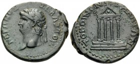 GALATIA. Koinon of Galatia. Nero, 54-68. (Bronze, 22 mm, 6.44 g, 1 h), c. 62-65. NEPΩNOΣ ΣEBAΣTOΣ Laureate head of Nero to left. Rev. TO KOINON ΓAΛATΩ...