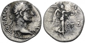 CAPPADOCIA. Caesaraea-Eusebia. Hadrian, 117-138. Hemidrachm (Silver, 13 mm, 1.40 g, 12 h), 120-121. AYTO KAIC TPAI AΔPIANOC CЄBACT Laureate head of Ha...