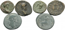 Roman Provincial. 2nd - 3rd Century AD. (Bronze, 24.85 g). A lot of three interesting provincials from 2nd - 3rd century AD. Fine to very fine (3).