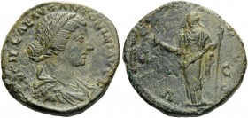 Lucilla, Augusta, 164-182. As (Copper, 25 mm, 9.47 g, 7 h), struck under Marcus Aurelius and Lucius Verus, Rome, c. 164-167. LVCILLAE AVG ANTONINI AVG...