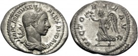 Severus Alexander, 222-235. Denarius (Silver, 22 mm, 1.90 g, 11 h), Rome, 225. IMP C M AVR SEV ALEXAND AVG Laureate and draped bust of Severus Alexand...