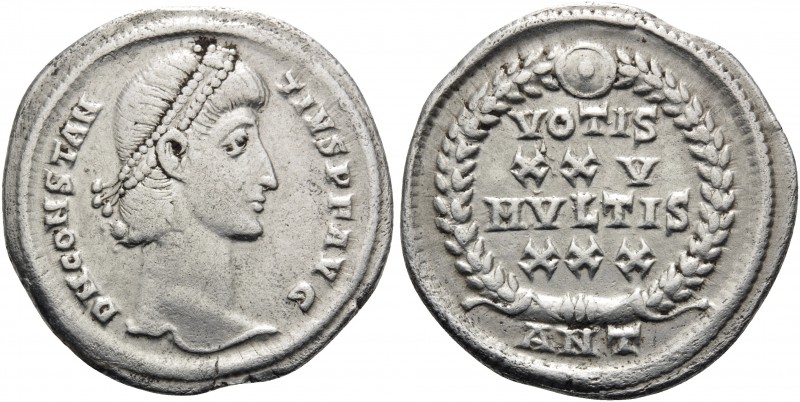 Constantius II, 337-361. Siliqua (Silver, 20.5 mm, 3.18 g, 5 h), Antioch, 347-35...