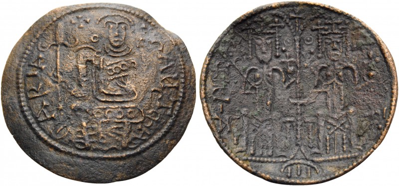 HUNGARY. Béla III, 1172-1196. (Bronze, 26 mm, 2.38 g, 12 h), Rézpénz. SANCTA MAR...