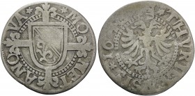 SWITZERLAND. Zürich. 1640. (Billon, 23.5 mm, 2.22 g, 12 h), Batzen. ✶MONETA NOVA✶ Arms of Zurich on long cross. Rev. ✶THVRIGENSIS ✶ 1640✶ Double-heade...