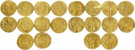 ITALY. Venezia (Venice). Ludovico Manin, 1789-1797. (Gold, 34.65 g). Lot of ten gold Zecchini of the last Doge of the Venetian republic, Ludovico Mani...