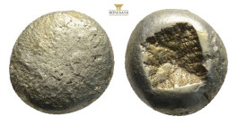 Ionia - Ephesos - Electrum 1/12 Hekte. 7th century BC. Obv: plain. Rev: incuse square punch. Cf. Sear 3432 (1/48). 1.22 g,