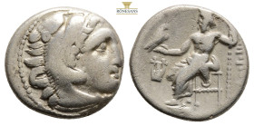 KINGS OF MACEDON. Philip III Arrhidaios. (Circa 323-317 BC).
AR Drachm (16.9 mm, 4.2 g).
In the name and types of Alexander III. Kolophon mint. Struck...