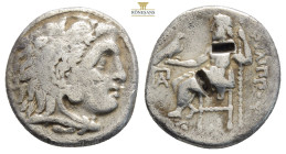 Kingdom of Macedon, Philip III Arrhidaios AR Drachm. Struck under Menander or Kleitos, in the types of Alexander III. 'Kolophon', circa 323-319 BC. He...