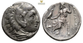KINGS of MACEDON. Alexander III ‘the Great’. 336-323 BC. AR Drachm (17,1 mm, 4.2 g, ). Abydos mint. Struck under Kalas or Demarchos, circa 325-323 BC....