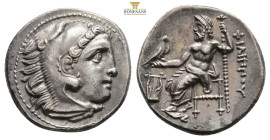 KINGS of MACEDON. Philip III Arrhidaios. 323-317 BC. AR Drachm (17,9 mm, 4.2 g, ). In the types of Alexander III. Kolophon mint. Struck under Menander...