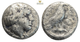 Abydos AR Drachm. Circa 411-387 BC. Laureate head of Apollo right / Eagle standing right with wings closed, ABY 3,3 g. 14,1 mm.