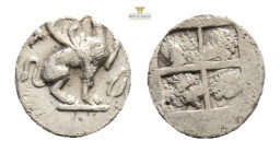 Greek,Ionia, Teos AR Obol. Circa 500-460 BC, 0,3 g 8,4 mm.