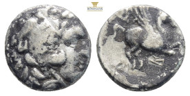 Illyria, Dyrrhachium. AR Hemidrachm. c. 275-270 BC. 
Obv. Head of Herakles, right. Rev. Pegasos flying, right. SNG Cop. 433. AR. 1,3 g.