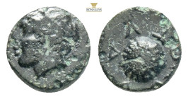 Greek coins AE Bronze, 0,76 g. 8,3 mm.