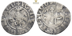 Armenia, Cilician Armenia. Levon III AR Takvorin. 1301-1307. Levon III crowned, riding on horseback to right, holding sceptre; Armenian letter in left...
