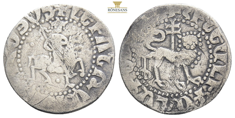 Medieval, Armenia, Levon II (1270-1289 AD) AR Tram. (21,4 mm, 2,5 g)
Obv: Levon ...