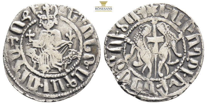 Armenia, Cilician Armenia. Levon I AR Tram. Sis mint, AD 1199-1219. ✠ \Levon, ki...
