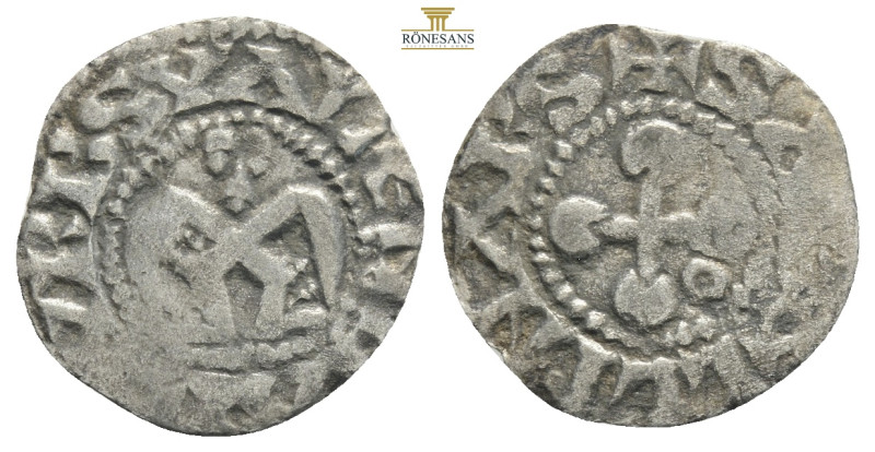 Franve, Valence, Anonymous Bishops (1157-1276 AD)
AR Denier (17 mm, 0.7 g)
Obv: ...
