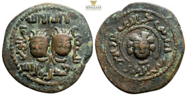 ISLAMIC, Anatolia & al-Jazira (Post-Seljuk). Artuqids (Mardin). Najm al-Din Alpi. AH 547-572 / AD 1152-1176. Æ Dirham (31,5 mm, 11,4 g, ). Unlisted (M...