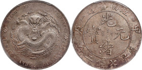 (t) CHINA. Kiangnan. 7 Mace 2 Candareens (Dollar), CD (1904)-HAH CH. Nanking Mint. Kuang-hsu (Guangxu). PCGS AU-53.
L&M-257A; K-99; KM-Y-145A.12; WS-...