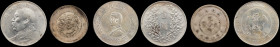 CHINA. Kiangnan. Trio of Mixed Silver Denominations (3 Pieces), 1911-27. Average Grade: VERY FINE.
1) Yunnan. 3 Mace 6 Candareens, ND (1911). Kunming...