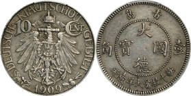 CHINA. Kiau Chau. 10 Cents, 1909. Berlin Mint. Wilhelm II. PCGS Genuine--Cleaned, AU Details.
KM-2; K-872; J-730.

Estimate: $50.00- $100.00