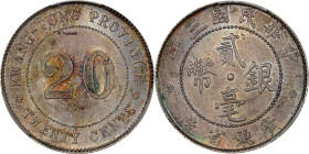 (t) CHINA. Kwangtung. 20 Cents, Year 3 (1914). Kwangtung Mint. PCGS MS-62.
L&M-145; K-724; KM-Y-423; WS-0958.

Estimate: $250

民國三年廣東省造貳毫銀幣。
 (t...