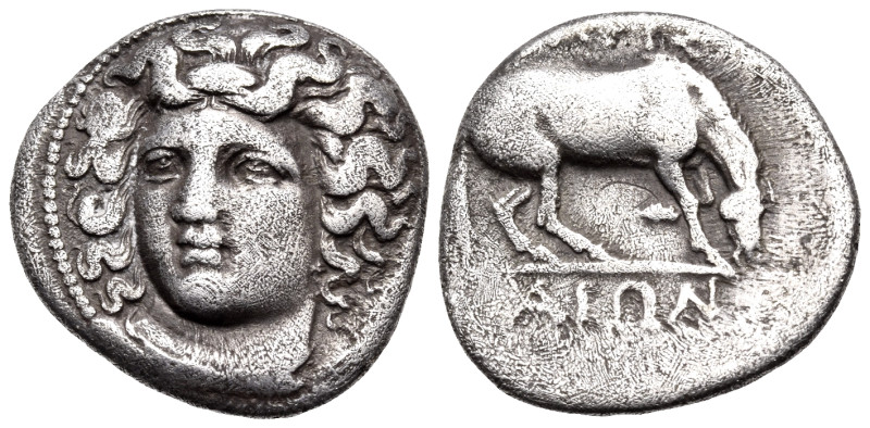THESSALY. Larissa. Circa 356-342 BC. Drachm (Silver, 18 mm, 5.60 g, 11 h). Head ...
