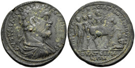 LYDIA. Thyateira. Septimius Severus, 193-211. Medallion (Bronze, 45 mm, 45.33 g, 6 h), struck under the strategos Asiaticus Hermogenes. AVT KAI Λ CEΠ ...