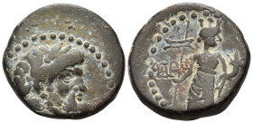 PHOENICIA. Dora. Pseudo-autonomous issue, time of Nero, 54-68. (Bronze, 21 mm, 8.42 g, 1 h), year 131 = 68/9. Laureate head of Doros to right. Rev. Δω...