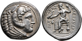 KINGS OF MACEDON. Alexander III ‘the Great’, 336-323 BC. Tetradrachm (Silver, 26 mm, 17.22 g, 11 h), Amphipolis, struck under Antipater, circa 322-320...