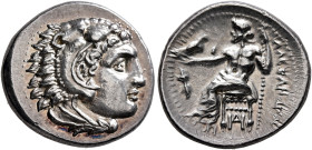 KINGS OF MACEDON. Alexander III ‘the Great’, 336-323 BC. Drachm (Silver, 17 mm, 4.32 g, 12 h), Miletos, struck under Philoxenos, circa 325-323. Head o...