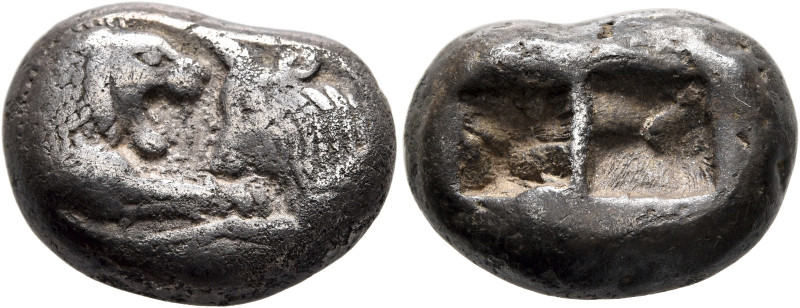 KINGS OF LYDIA. Kroisos, circa 560-546 BC. Double Siglos (Silver, 20 mm, 10.58 g...