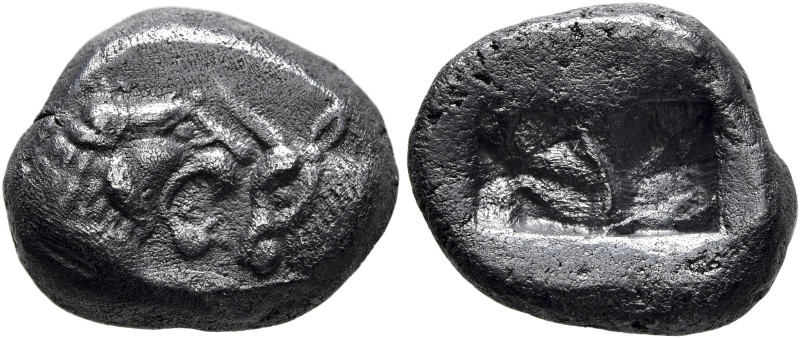 KINGS OF LYDIA. Kroisos, circa 560-546 BC. Siglos (Silver, 16 mm, 5.07 g), Sarde...