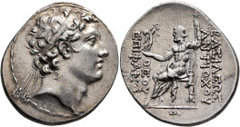 SELEUKID KINGS OF SYRIA. Antiochos IV Epiphanes, 175-164 BC. Tetradrachm (Silver, 34 mm, 16.67 g, 12 h), Antiochia on the Orontes, circa 173/2-169/8. ...