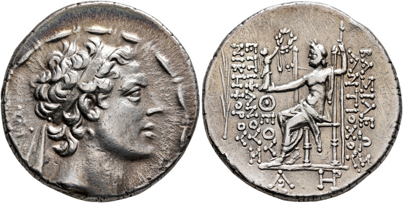SELEUKID KINGS OF SYRIA. Antiochos IV Epiphanes, 175-164 BC. Tetradrachm (Silver...