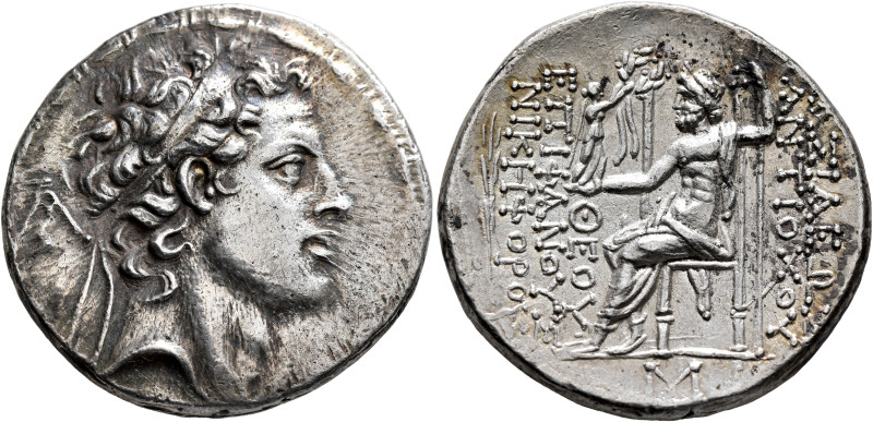 SELEUKID KINGS OF SYRIA. Antiochos IV Epiphanes, 175-164 BC. Tetradrachm (Silver...