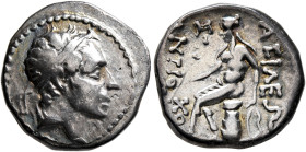 SELEUKID KINGS OF SYRIA. Antiochos IV Epiphanes, 175-164 BC. Drachm (Silver, 16 mm, 4.08 g, 2 h), uncertain mint in Northern Media or Hyrkania. Diadem...